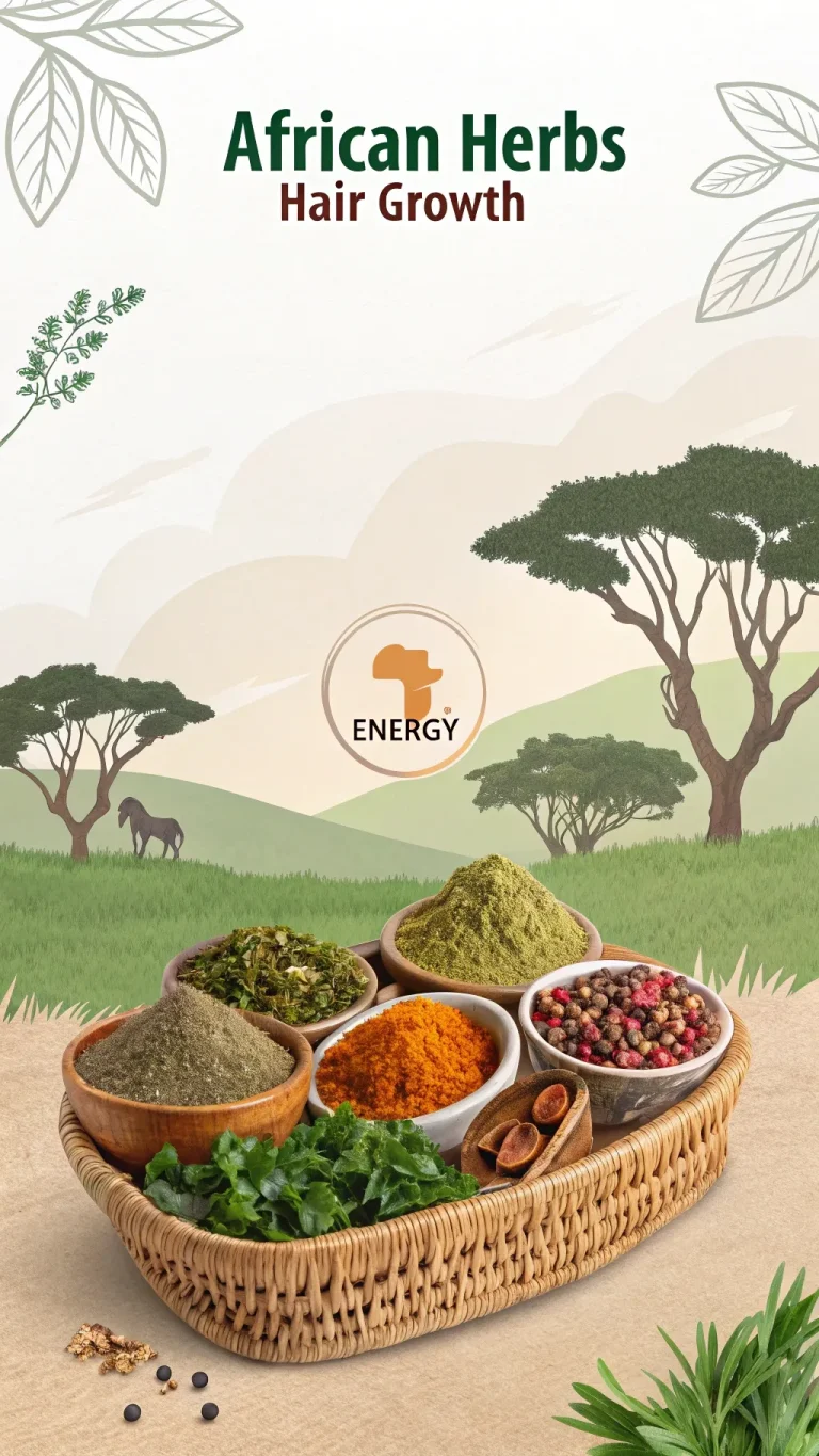 African herbs used traditionally for hair growth and energy