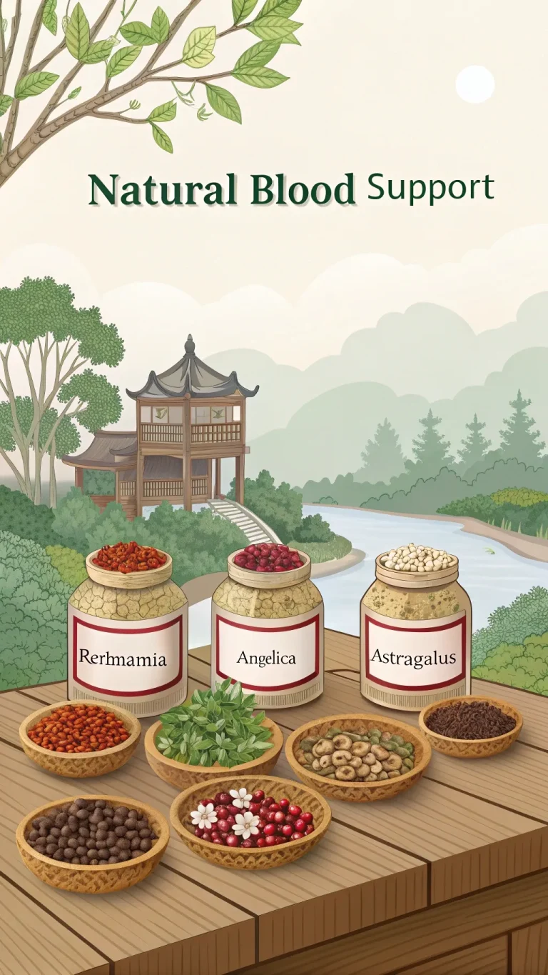 Chinese herbs used for natural blood support and anemia