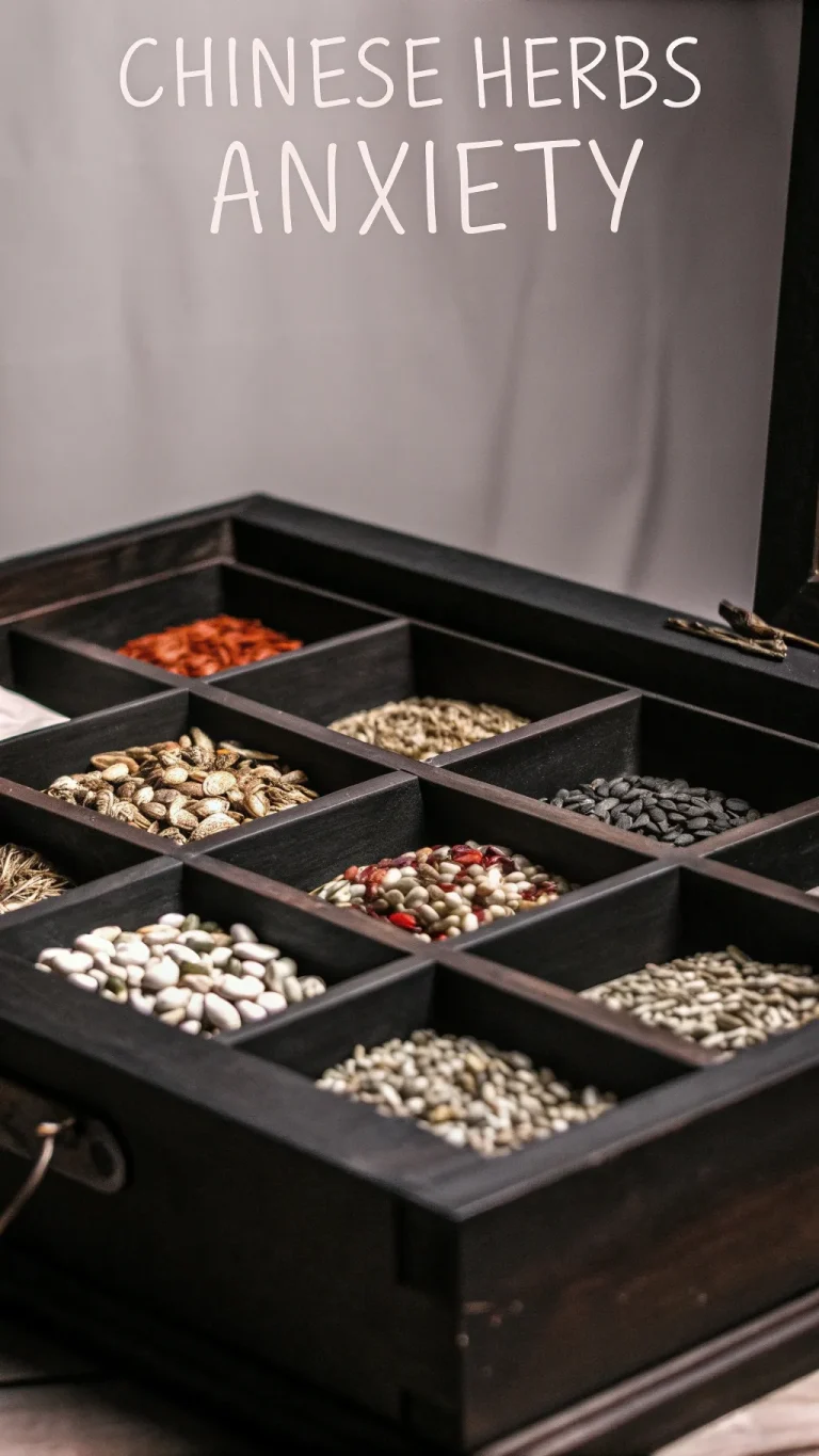 Calming Chinese herbal remedies for anxiety relief