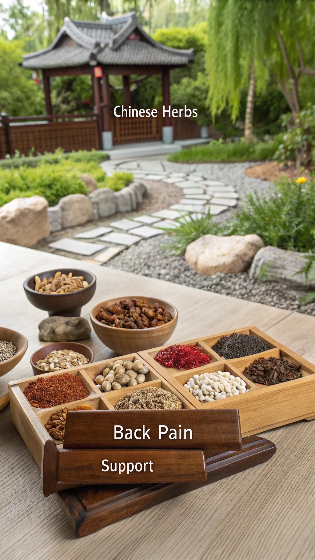 Chinese herbs for natural back pain relief and support