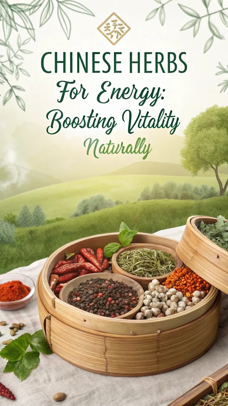 Chinese herbs for naturally boosting energy and vitality