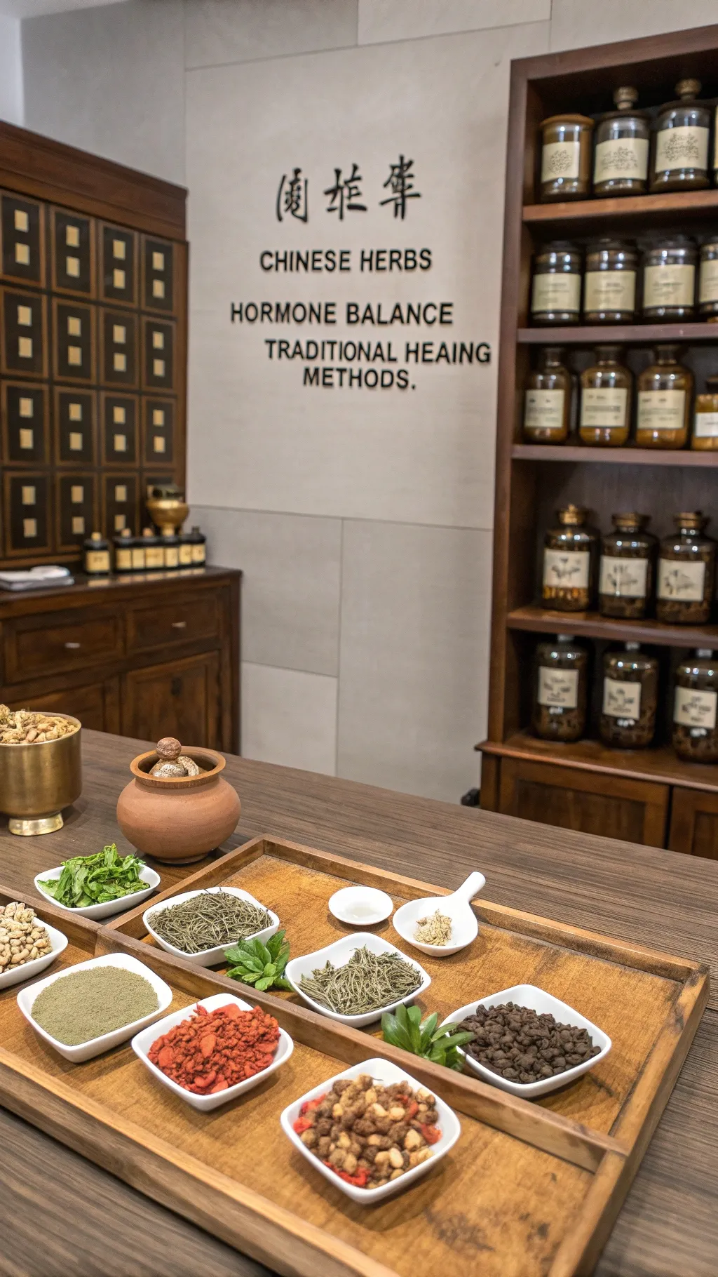 Traditional Chinese herbal approach to hormone balance