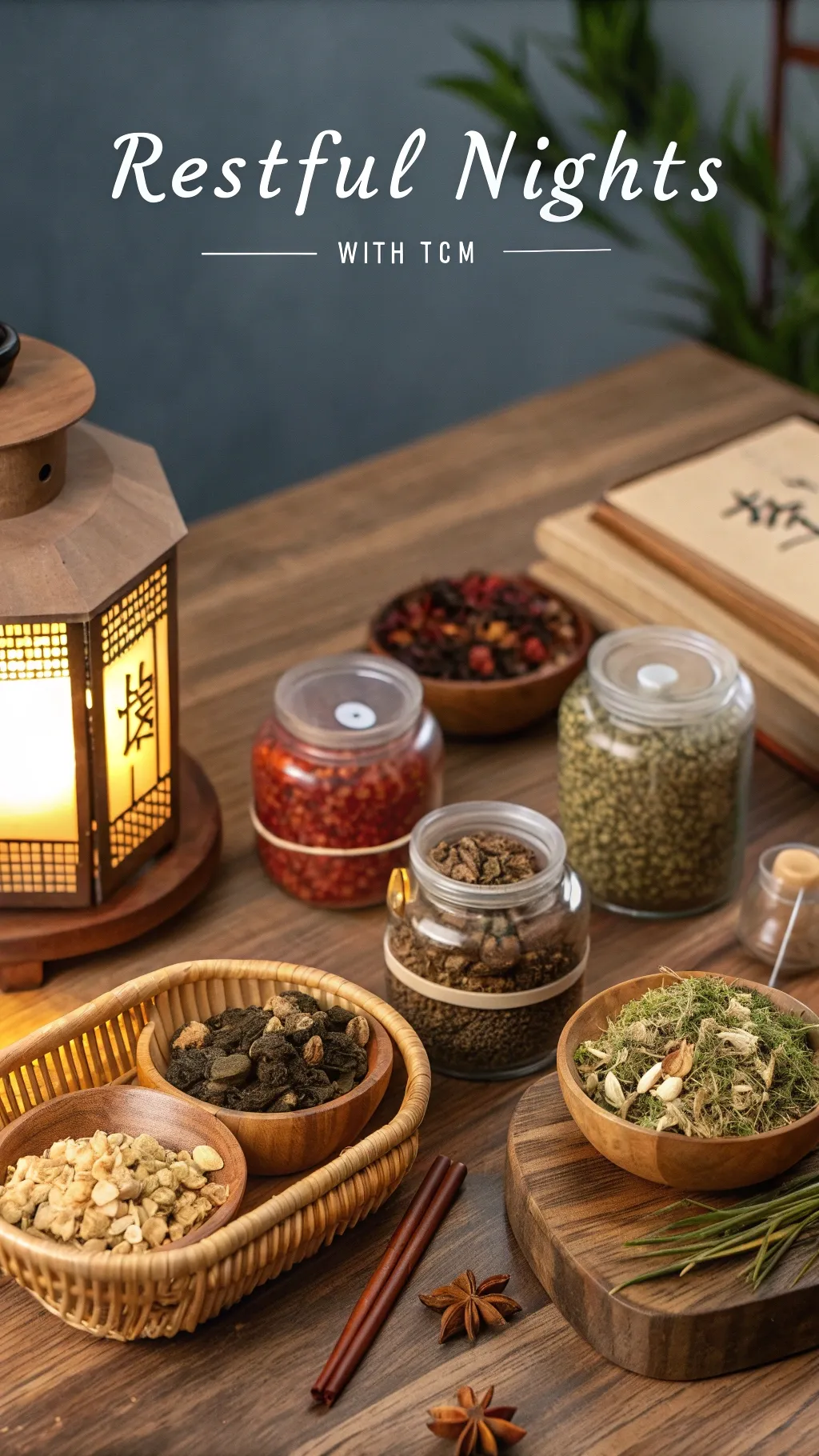 Chinese herbs for restful sleep through TCM practices
