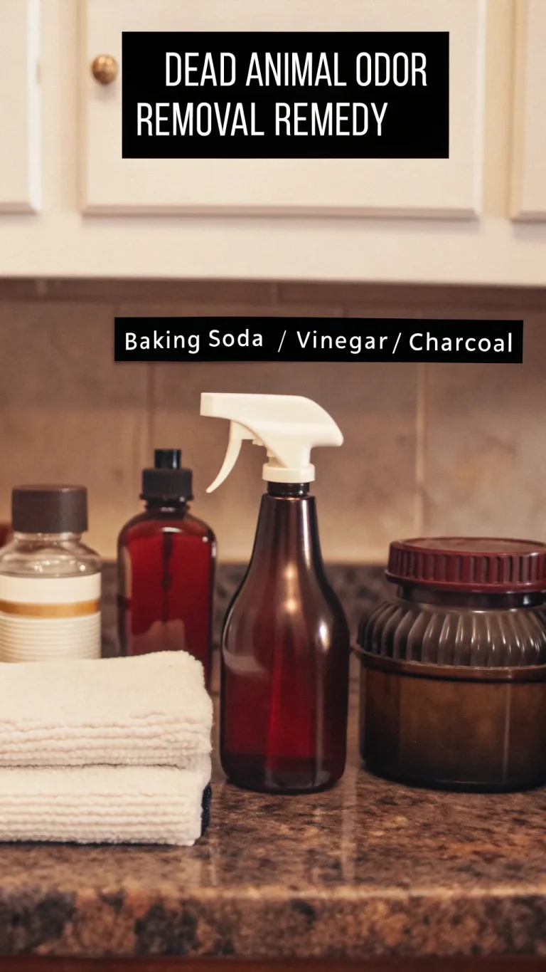 Home remedy for eliminating dead animal odor