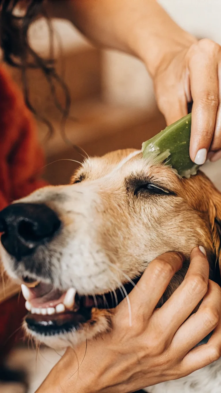 Home remedy soothing a dog's yeast infection and skin