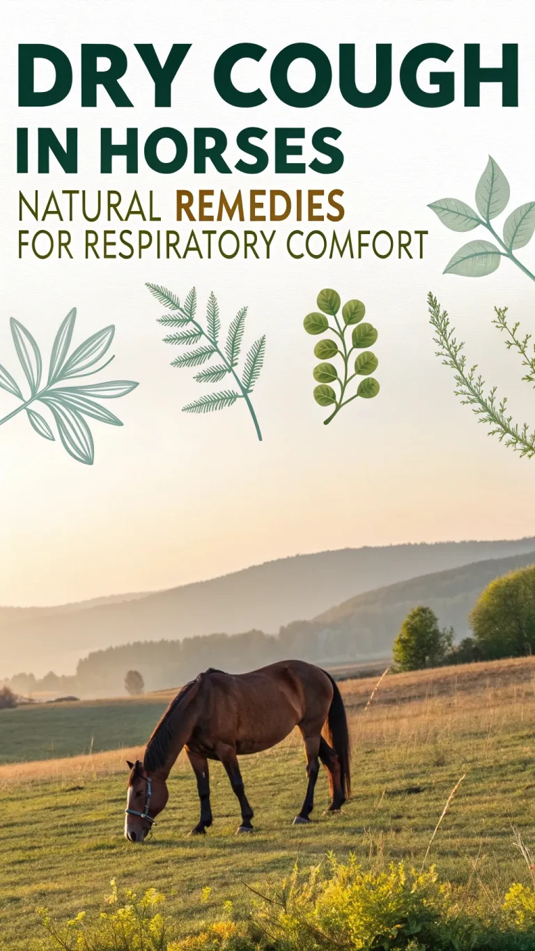 Natural remedies for dry cough and respiratory comfort in horses