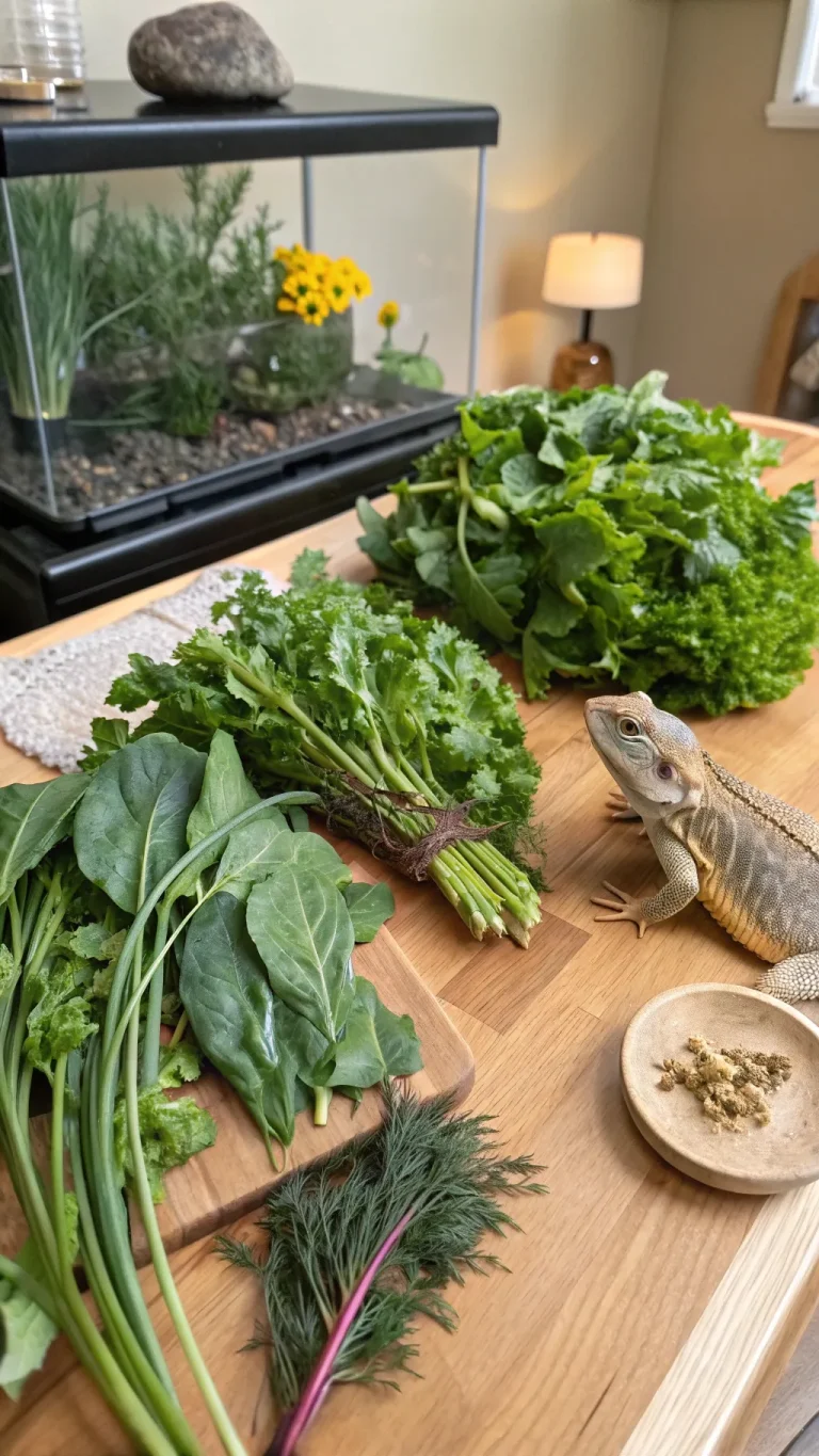 Herbs supporting bearded dragon and reptile health