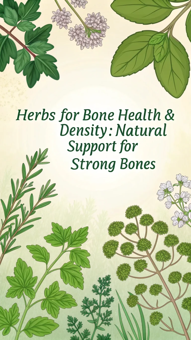 Herbs offering natural support for bone health and density