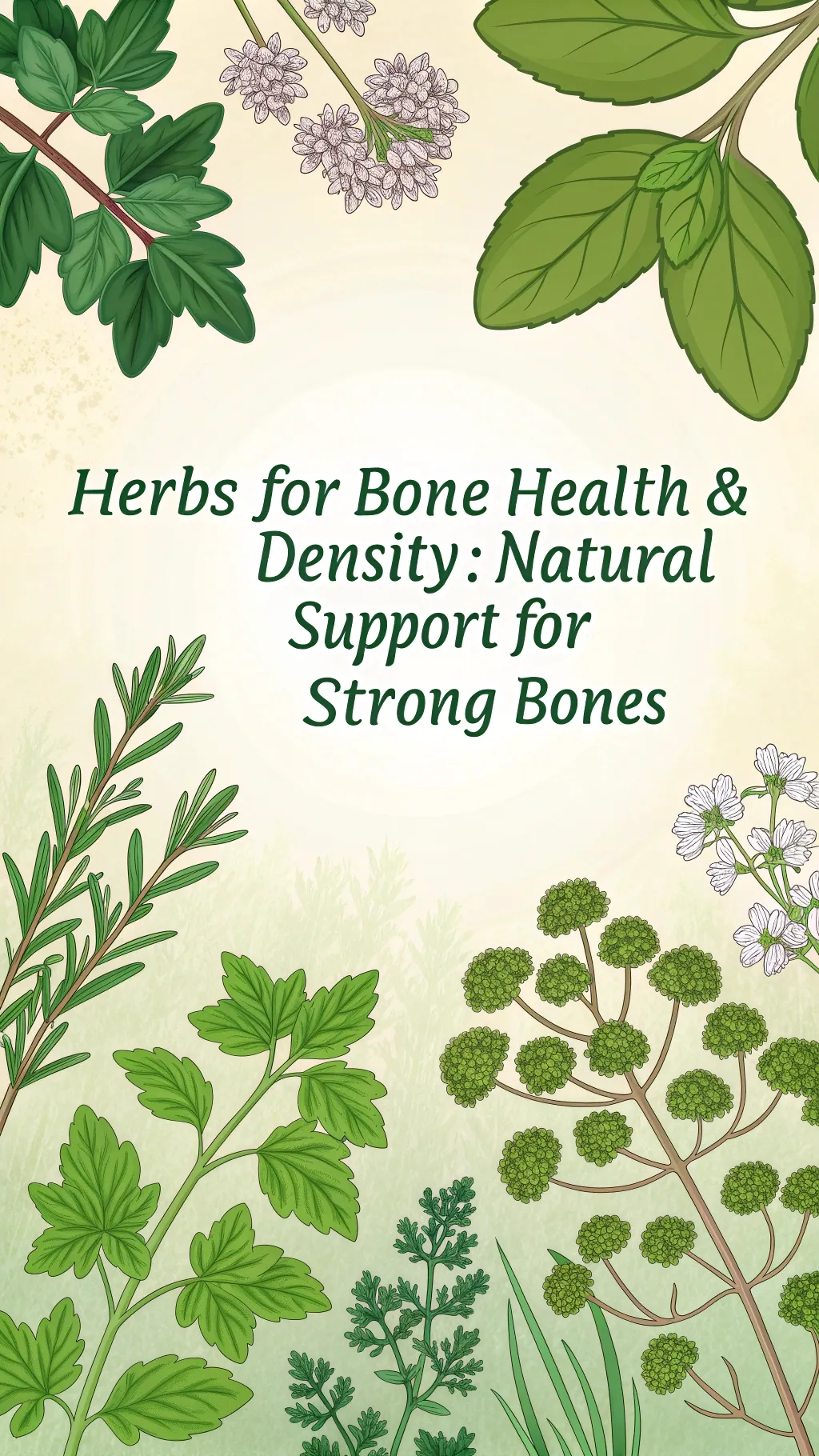 Herbs offering natural support for bone health and density