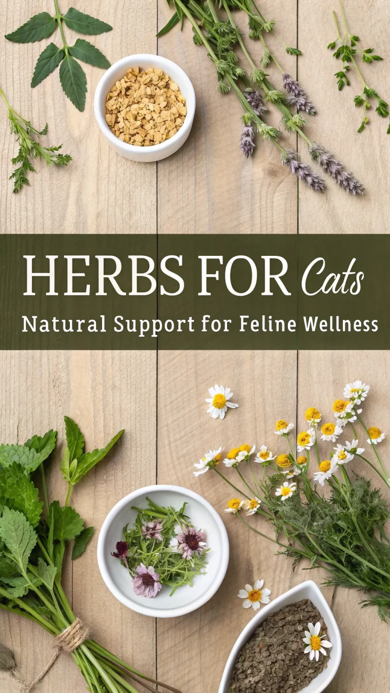Herbs offering natural support for feline wellness