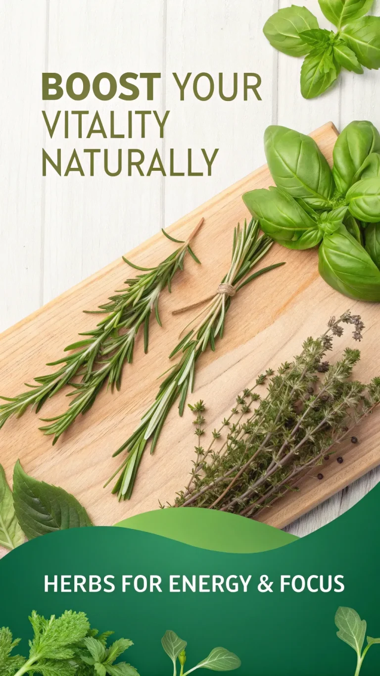 Herbs to naturally boost energy, focus, and vitality