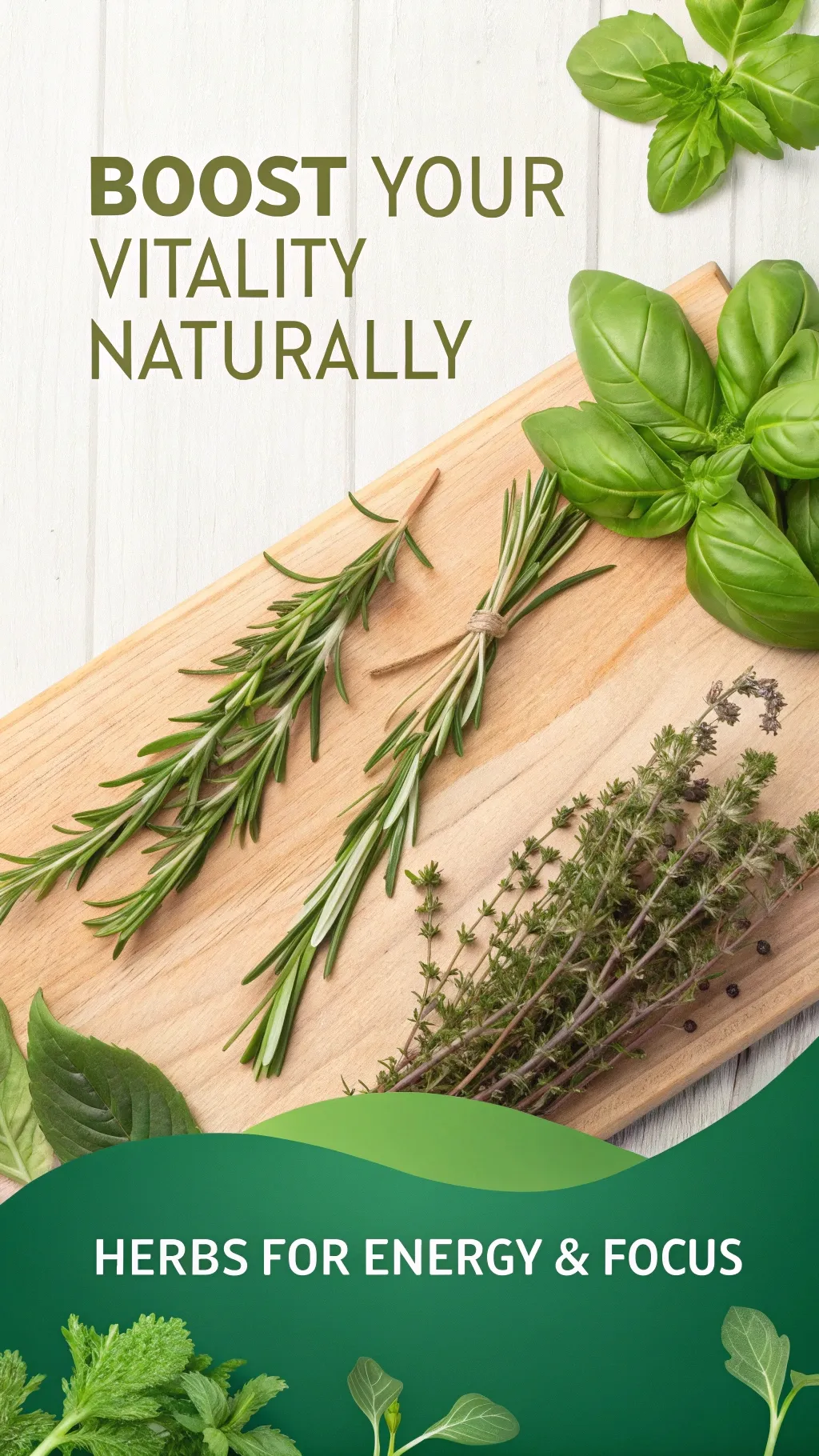 Herbs to naturally boost energy, focus, and vitality