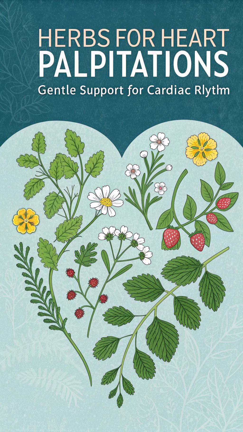 Herbs offering gentle support for heart palpitations