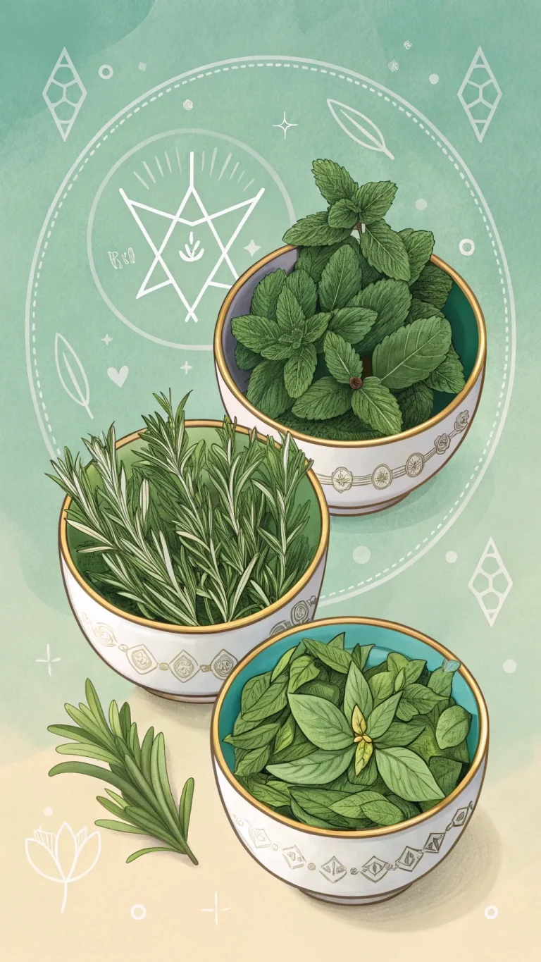 Herbs used in manifestation and money bowl rituals