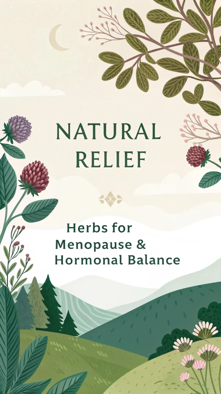 Herbs for natural menopause and hormonal balance relief