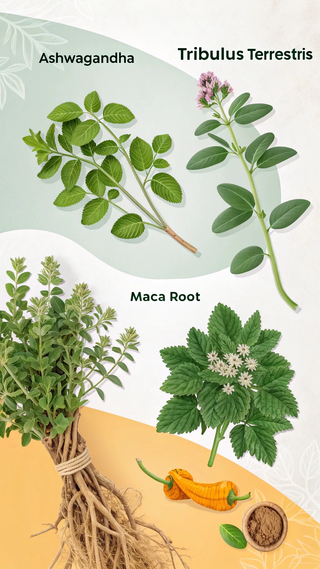 Herbs for natural muscle growth and strength performance