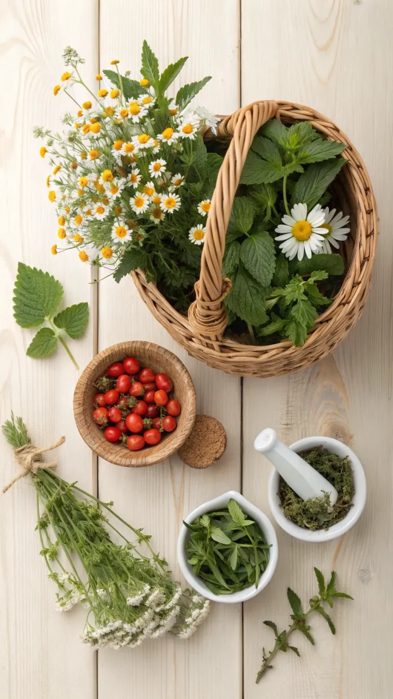Herbs supporting postpartum healing for new mothers