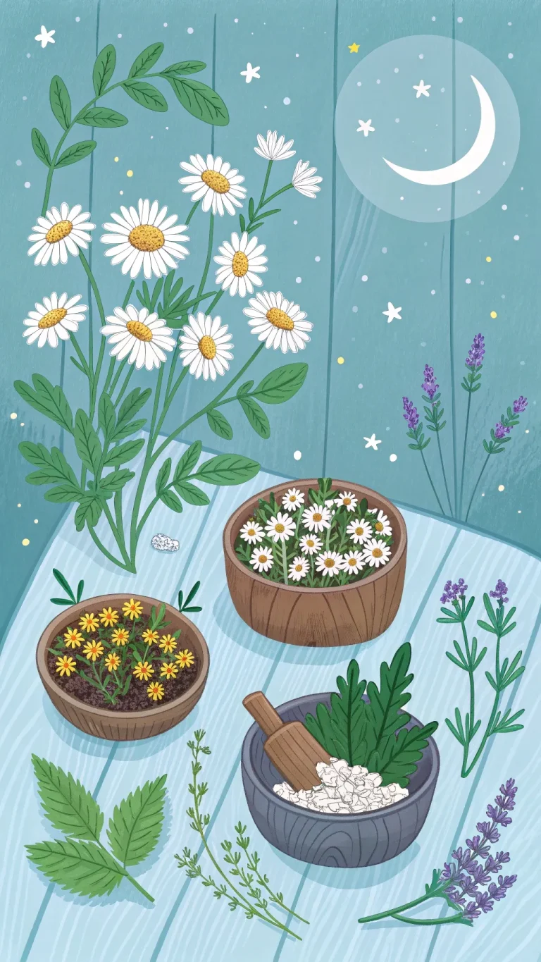 Herbs supporting restful sleep for apnea and insomnia
