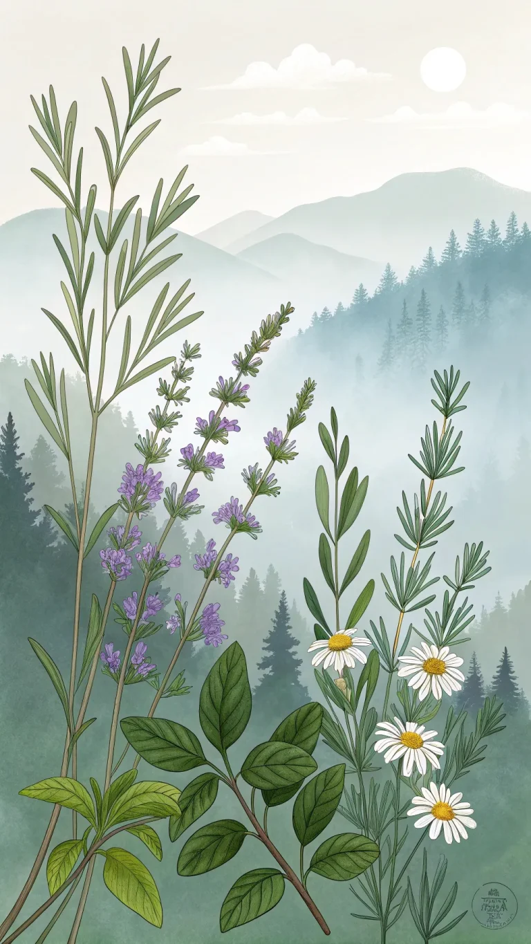 Herbs used in spiritual baths for cleansing and rejuvenation