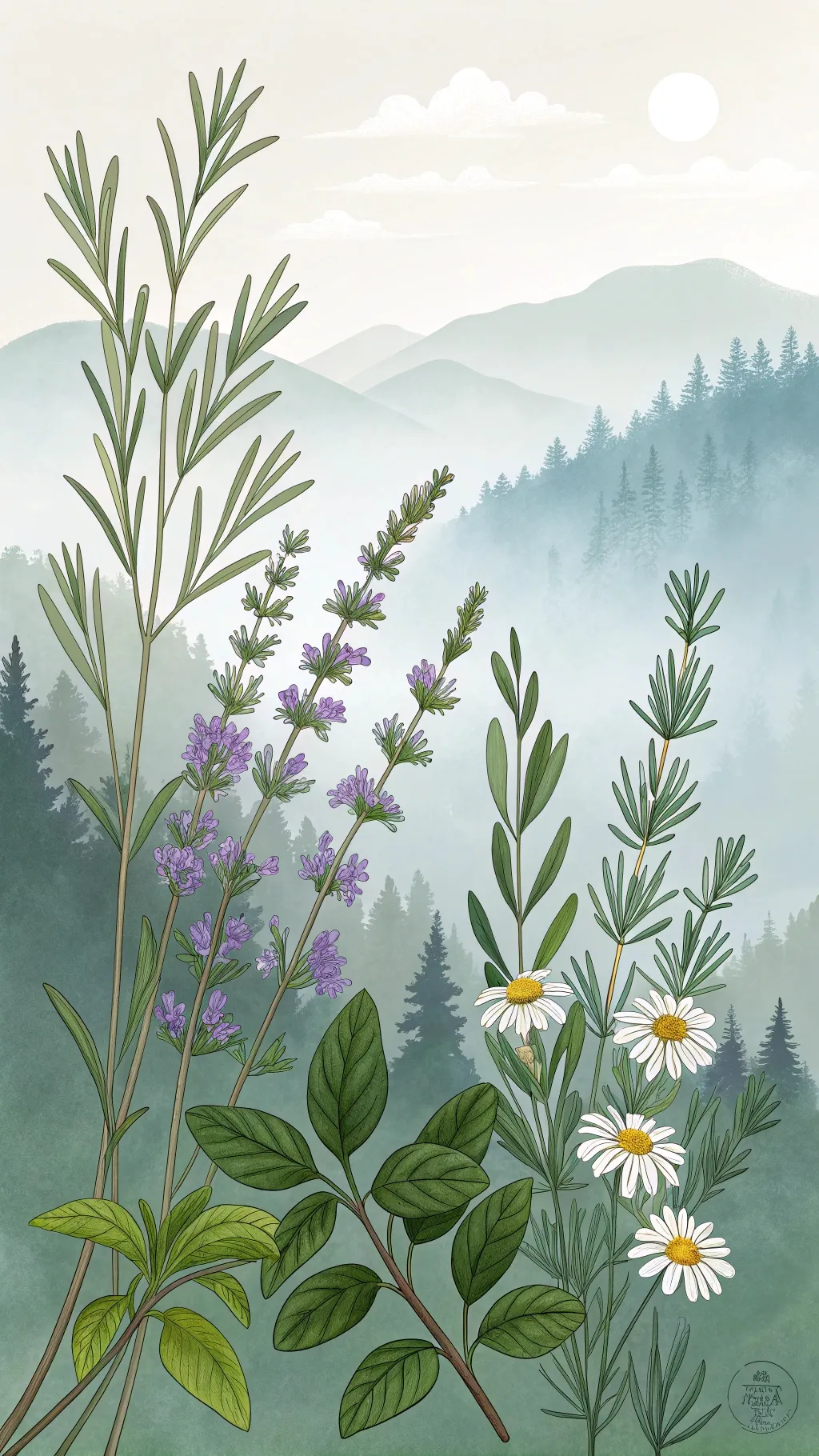 Herbs used in spiritual baths for cleansing and rejuvenation