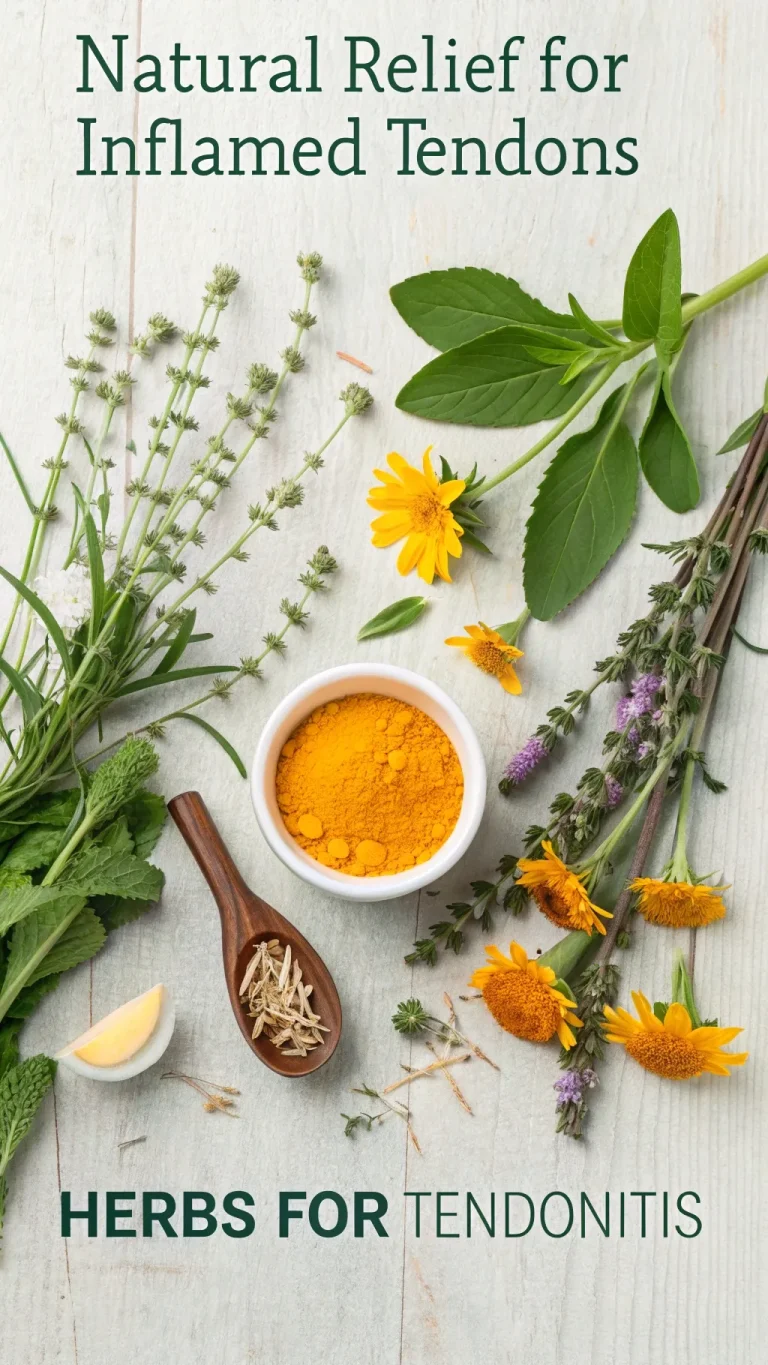 Herbs offering natural relief for inflamed tendonitis