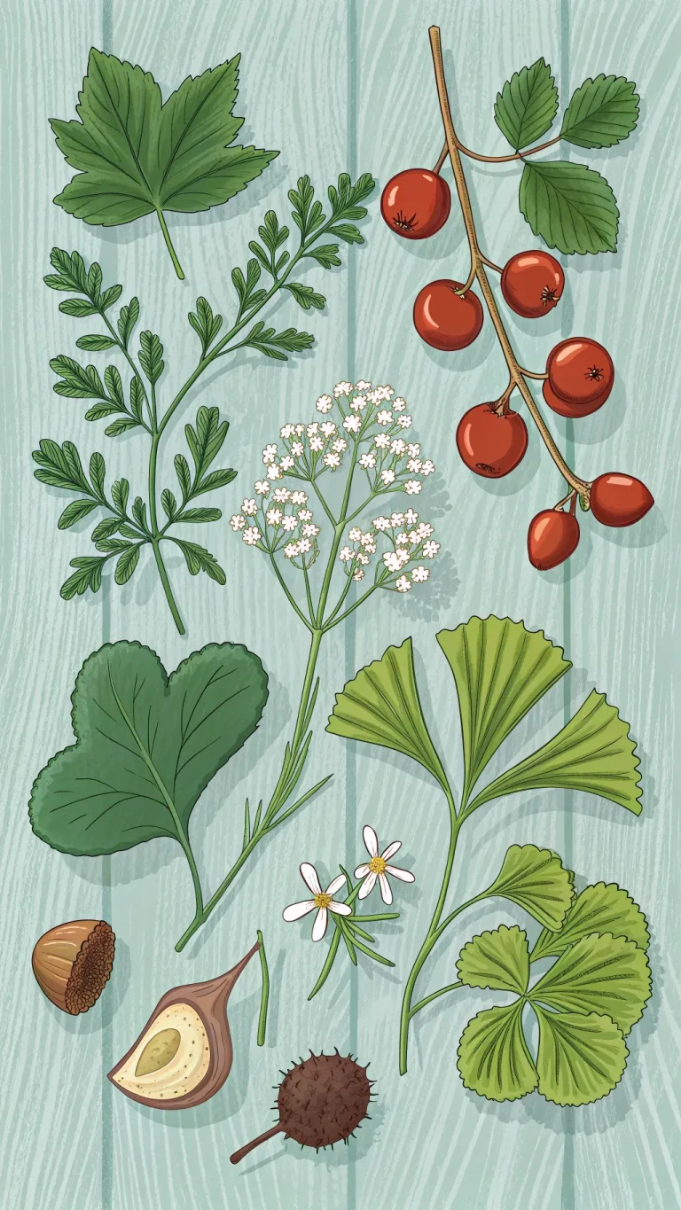Herbs promoting healthy veins, arteries, and cardiovascular health