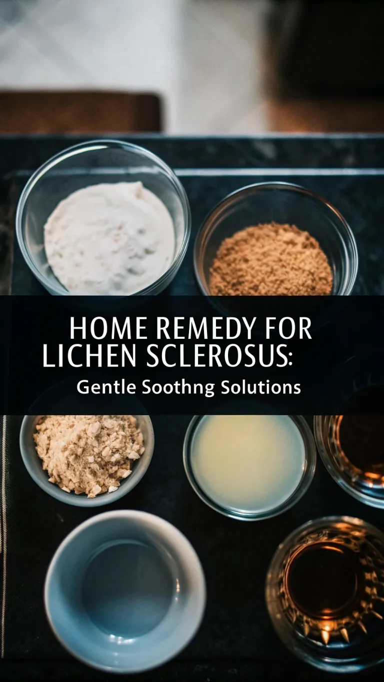 Gentle home remedy soothing lichen sclerosus symptoms