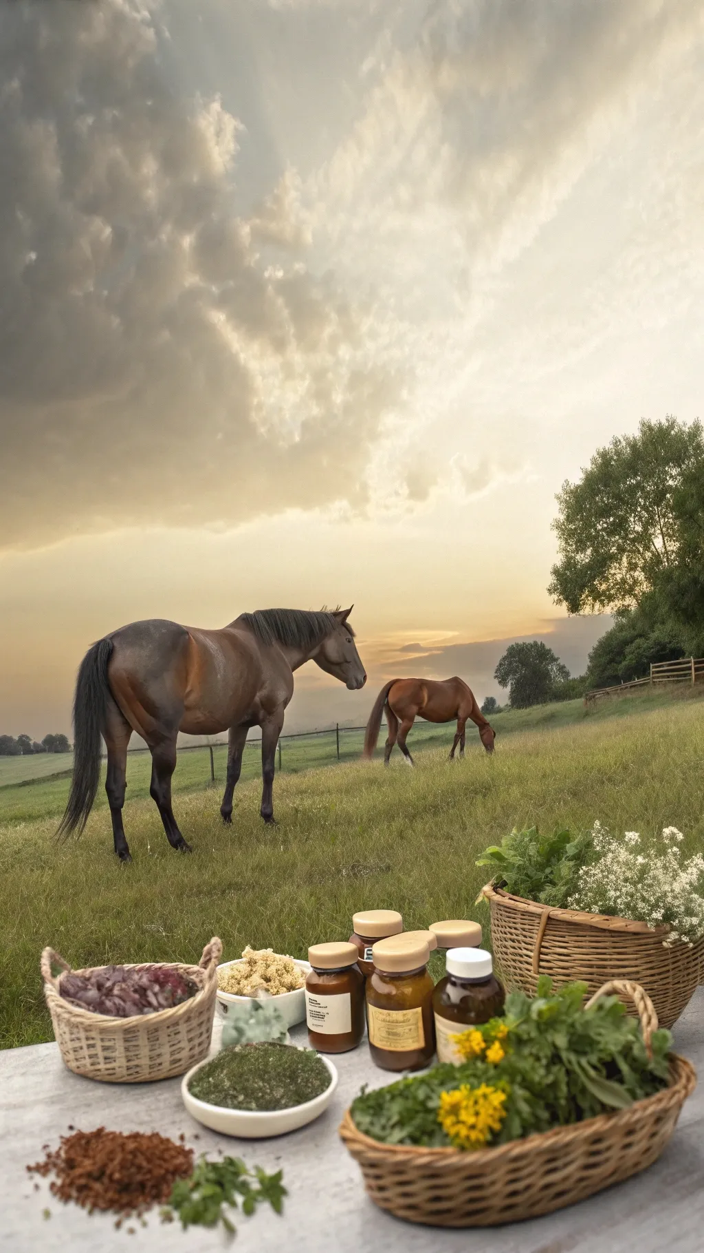 Natural remedies supporting horse muscle health for tying-up