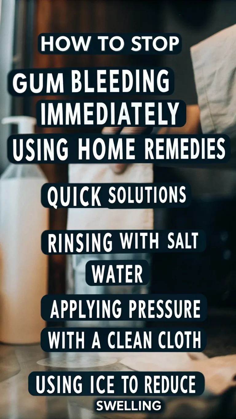 Home remedy to stop gum bleeding immediately