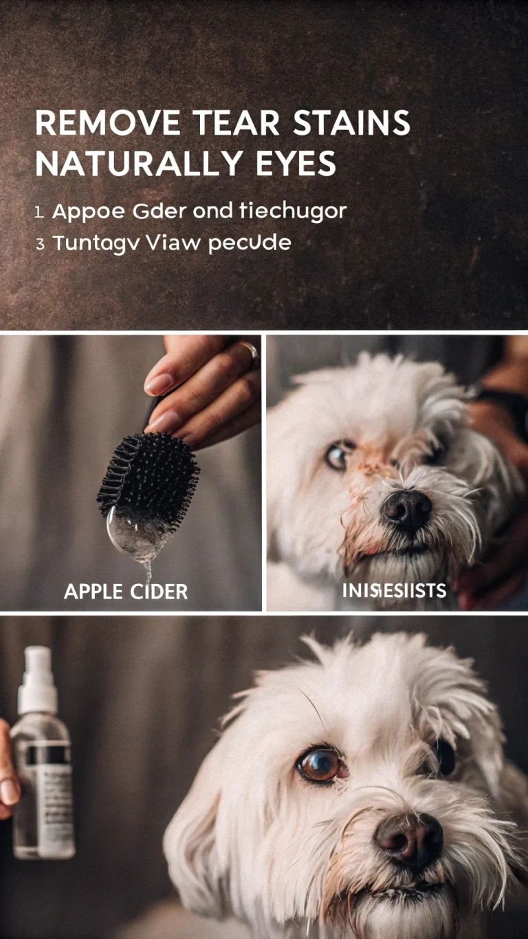 Home remedy for removing tear stains on a Maltese dog