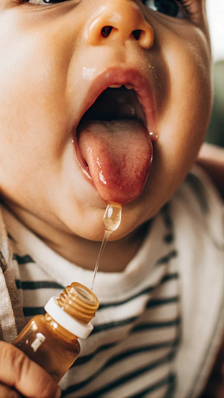 Home remedy soothing a baby's mouth ulcer