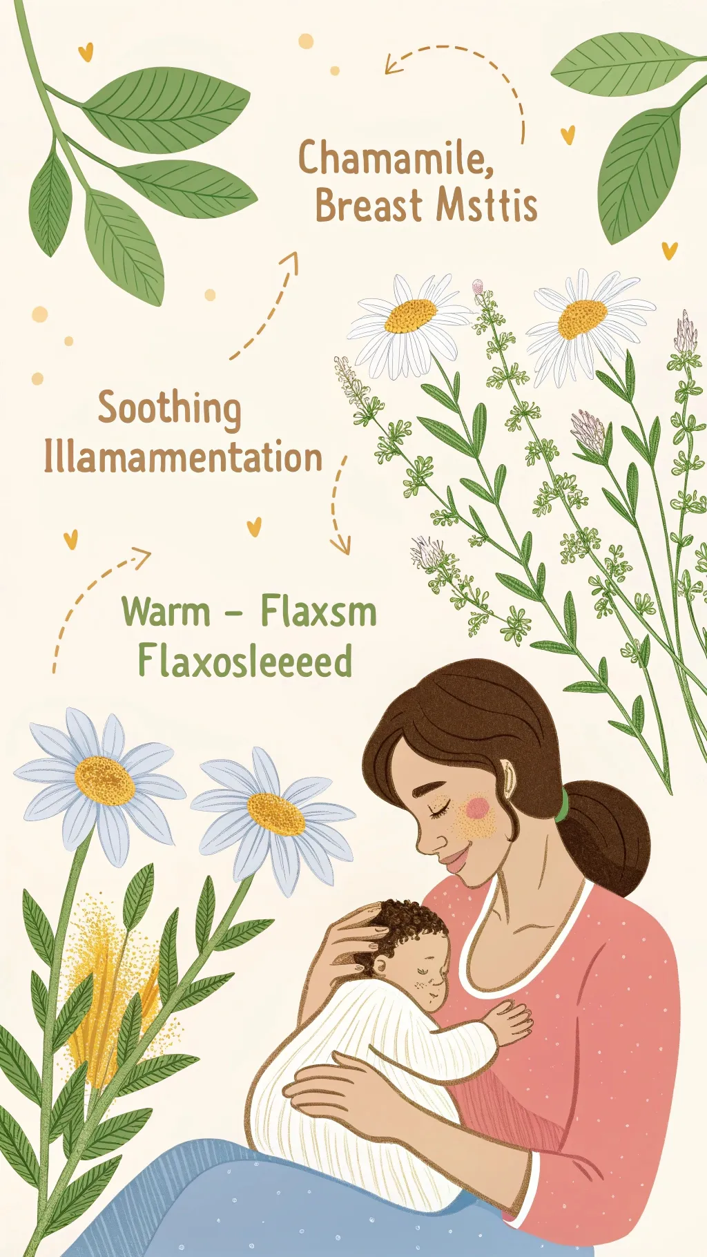 Natural remedies soothing mastitis breast inflammation
