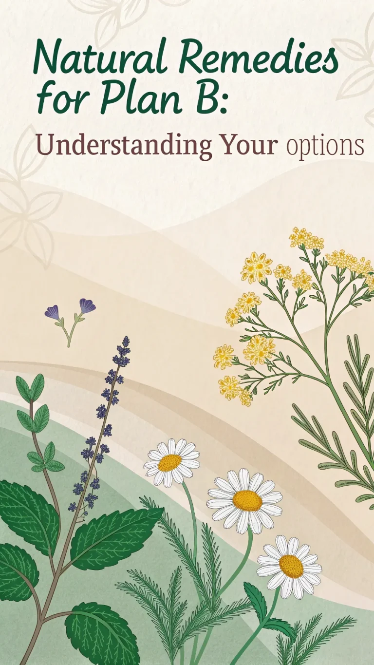 Natural remedies and understanding options related to Plan B