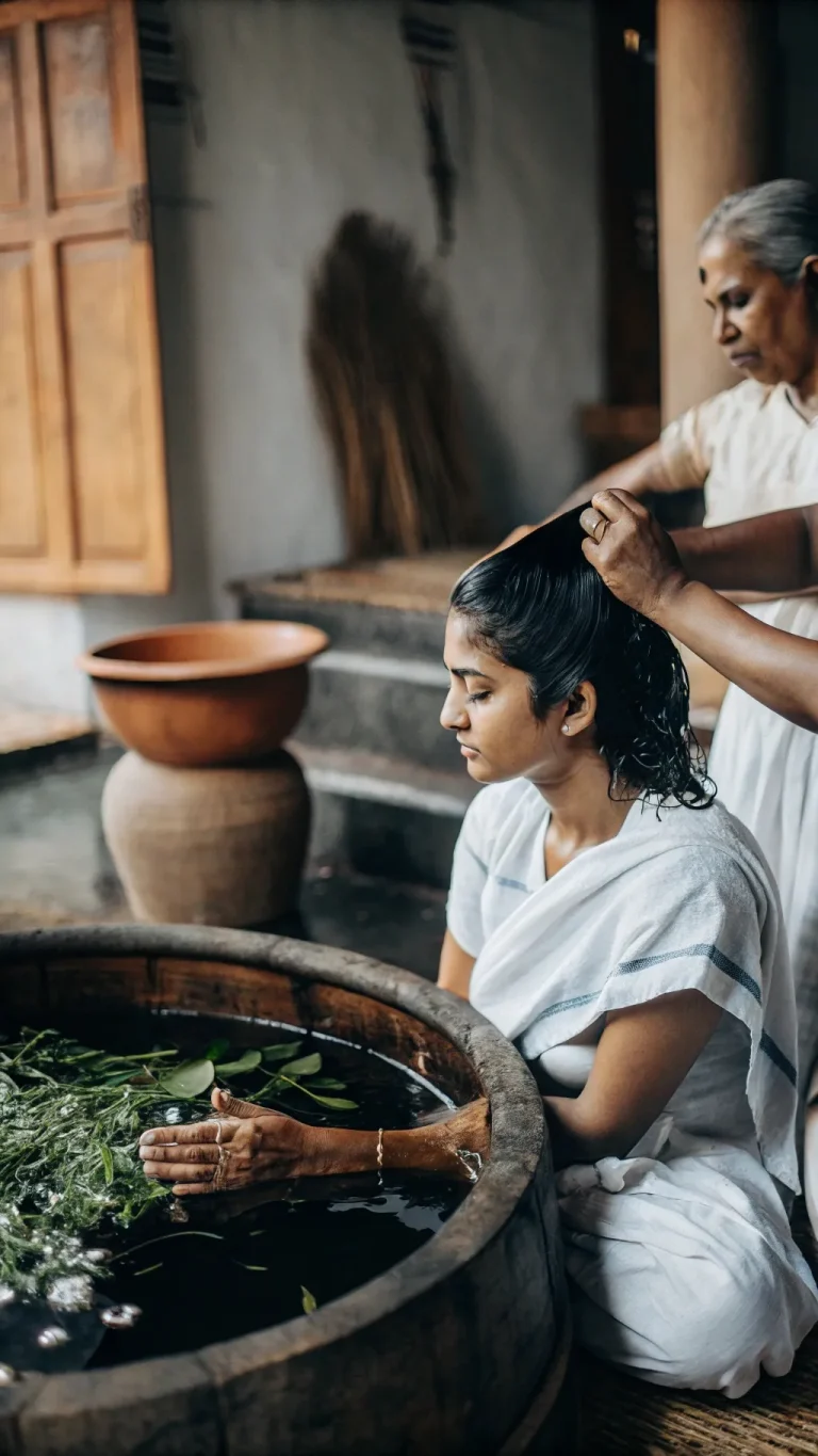 Ayurvedic traditional views on washing hair during periods