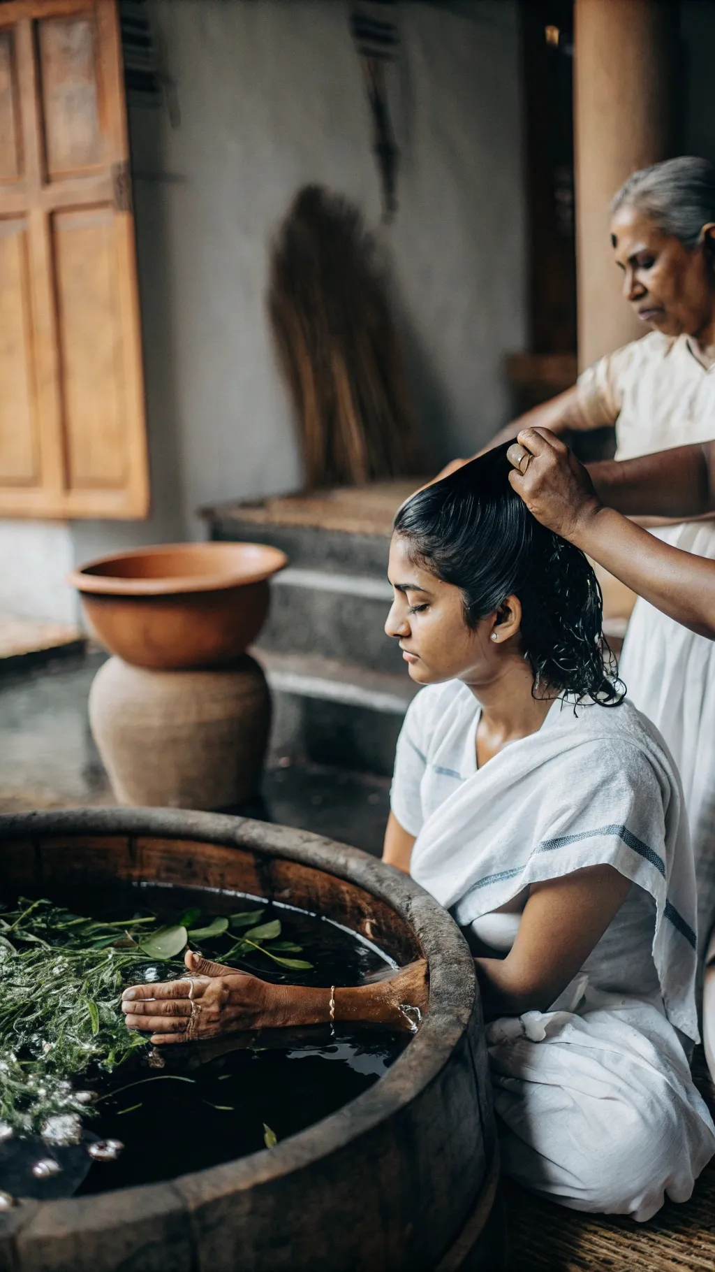 Ayurvedic traditional views on washing hair during periods