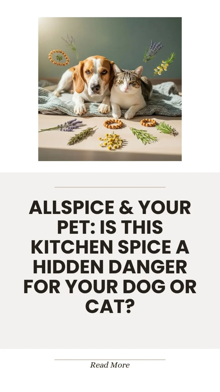 Allspice and pet safety for dogs and cats