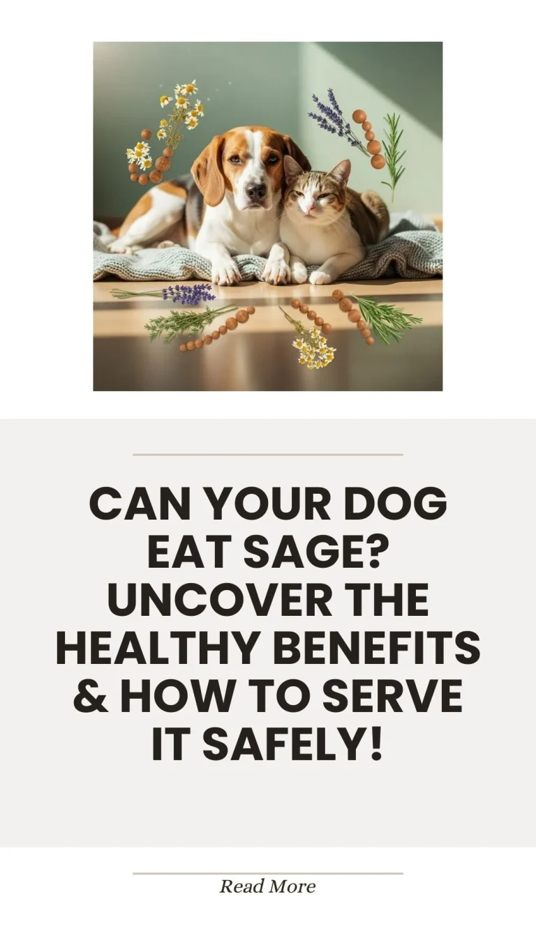 Sage herb and safe serving for dogs