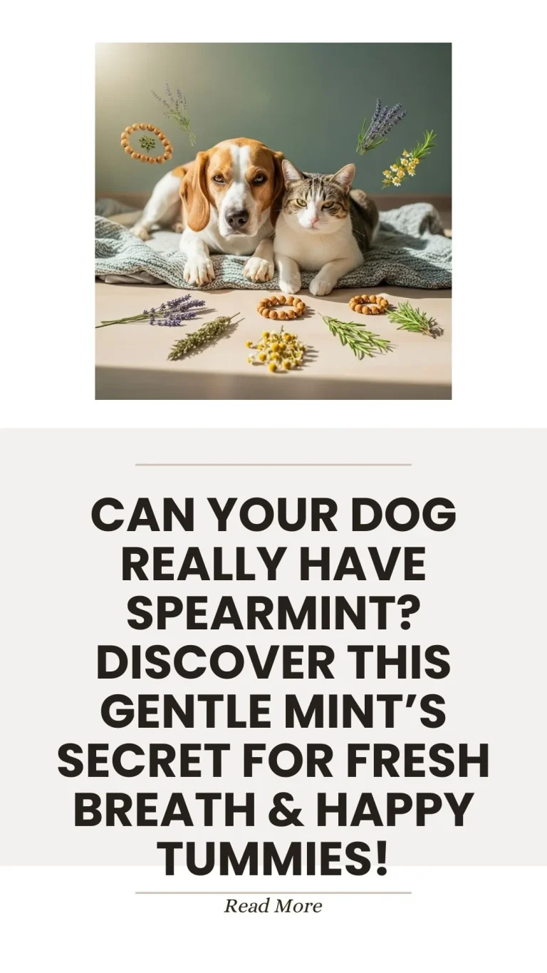 Spearmint herb benefits for dogs' breath and digestion