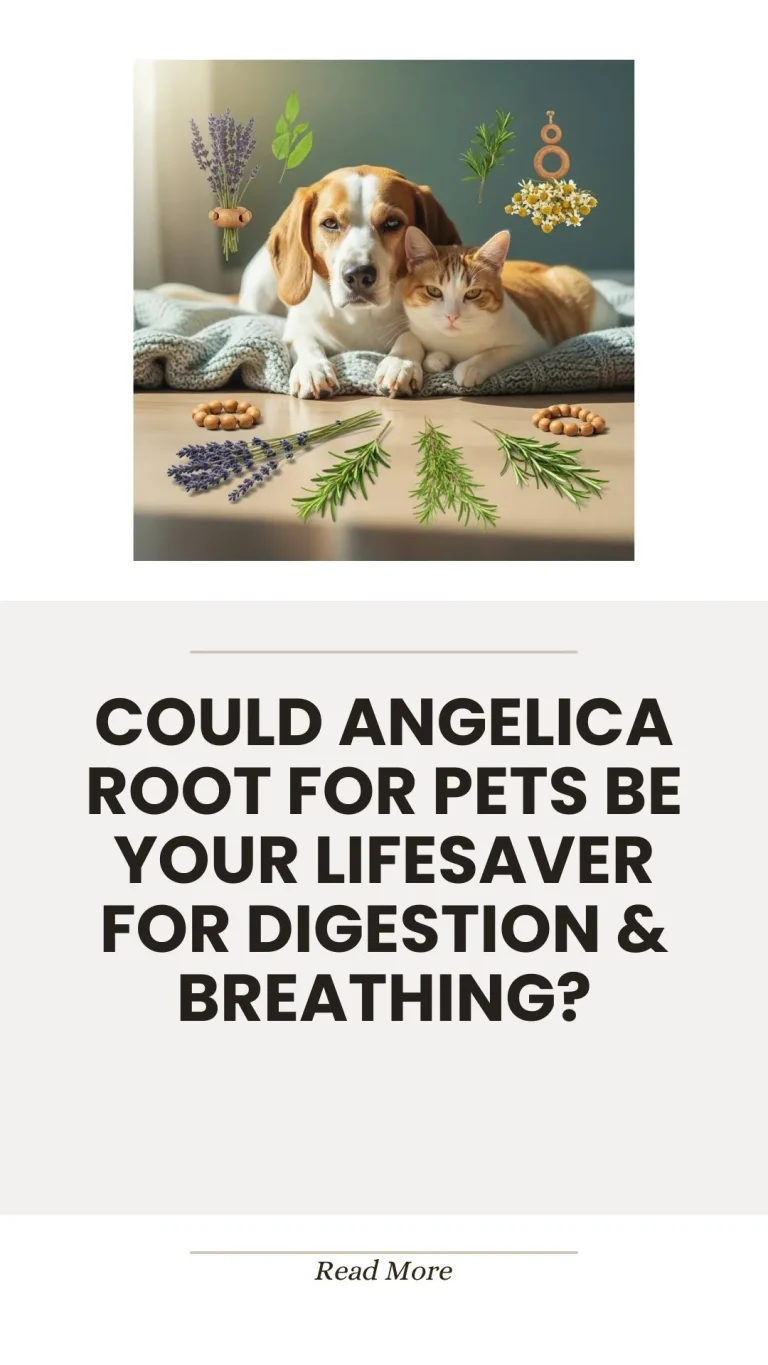 Angelica root herb for pet digestion and breathing support