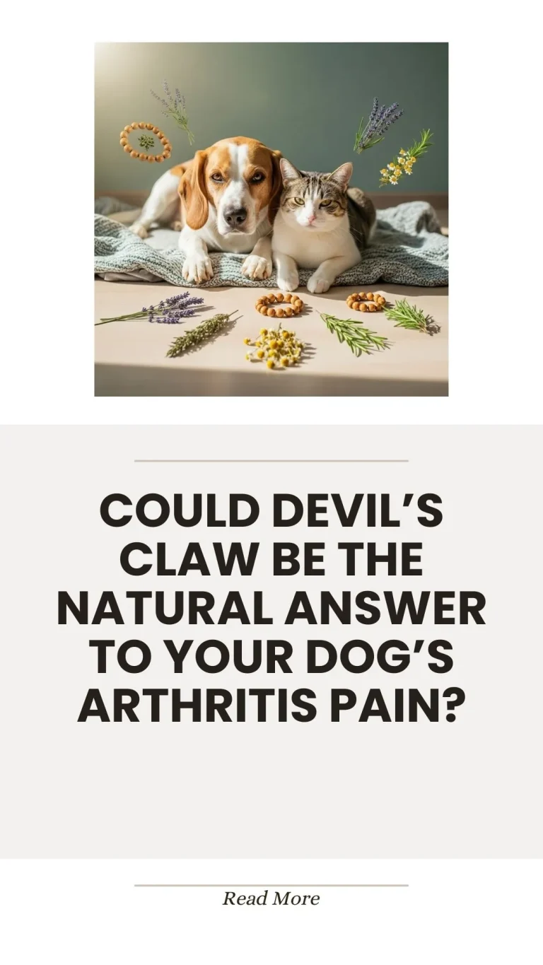 Devil's claw herb for natural dog arthritis relief