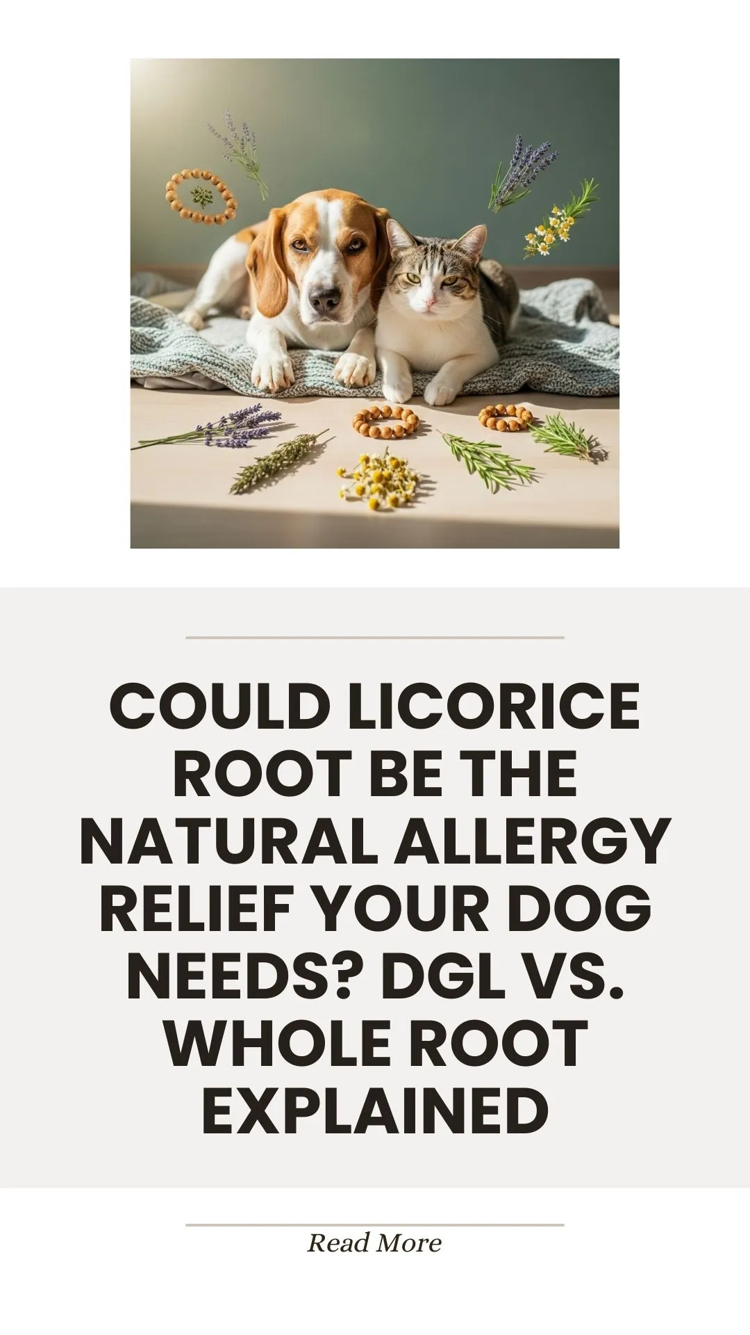 Licorice root herb for natural dog allergy relief