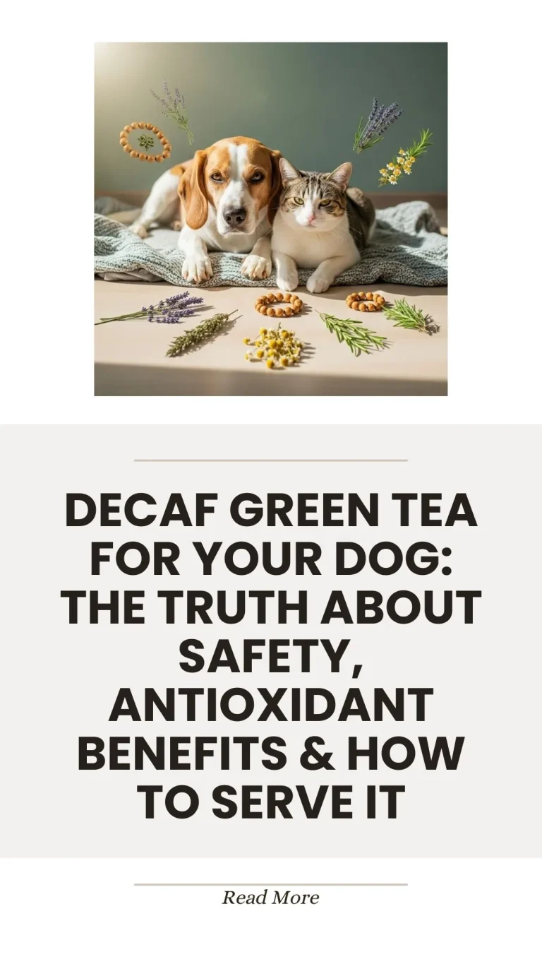 Decaf green tea and its antioxidant benefits for dogs
