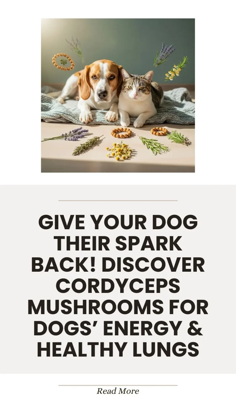 Cordyceps mushrooms for dog energy and lung health