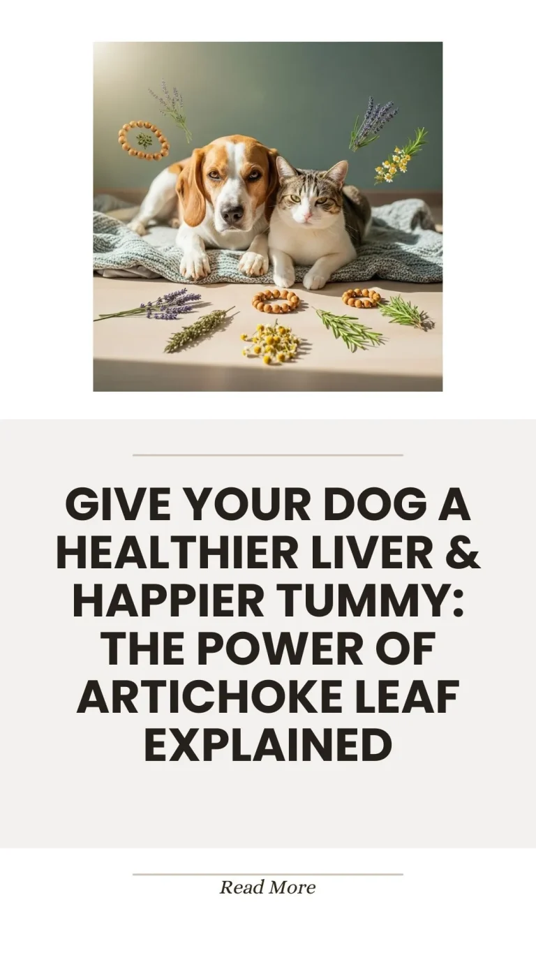 Artichoke leaf herb for dog liver and digestive health