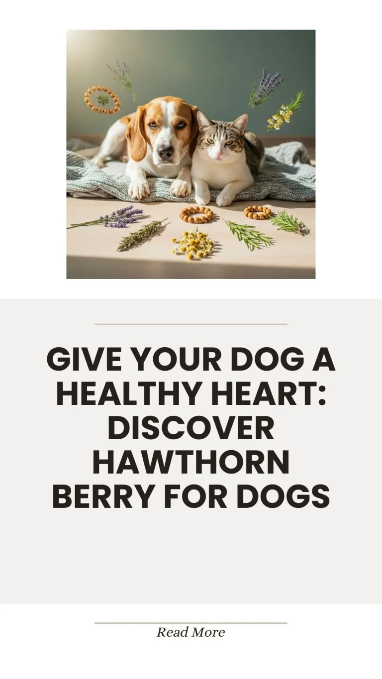 Hawthorn berry herb for dog heart health