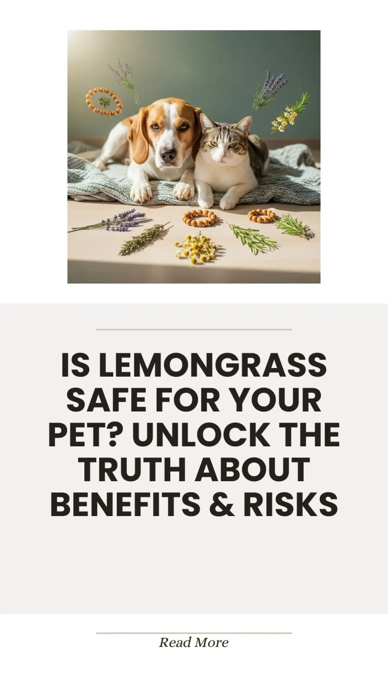 Lemongrass herb safety and benefits for pets