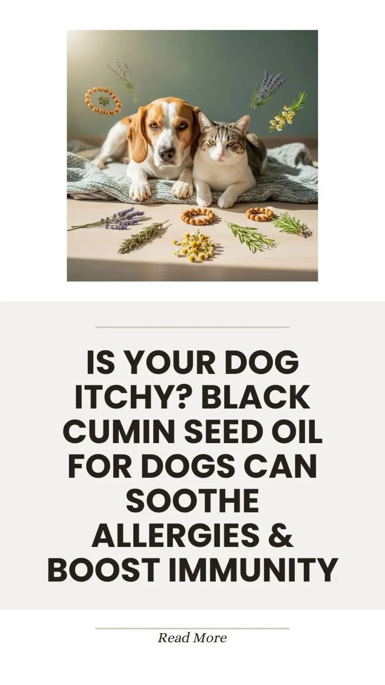 Black cumin seed oil for soothing dog allergies and immunity