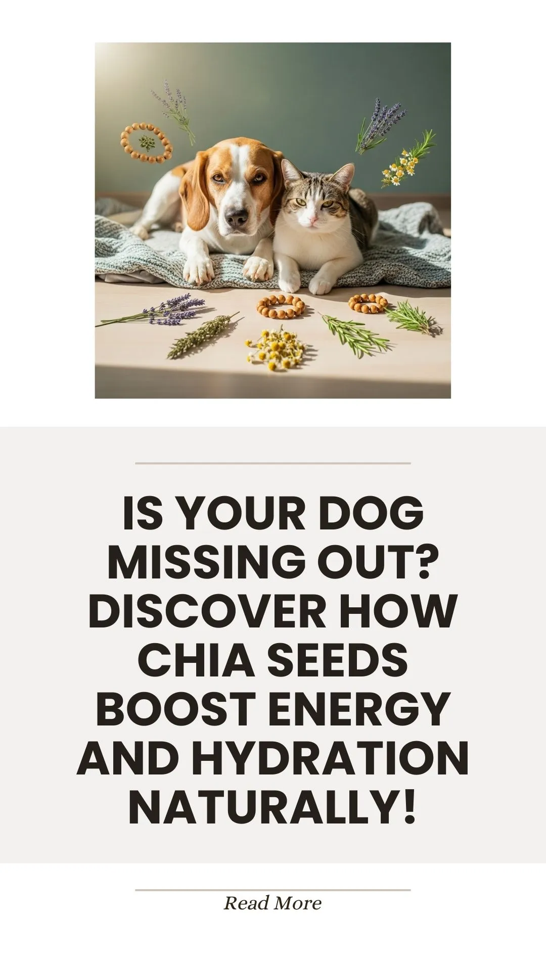 Chia seeds for boosting dog energy and hydration