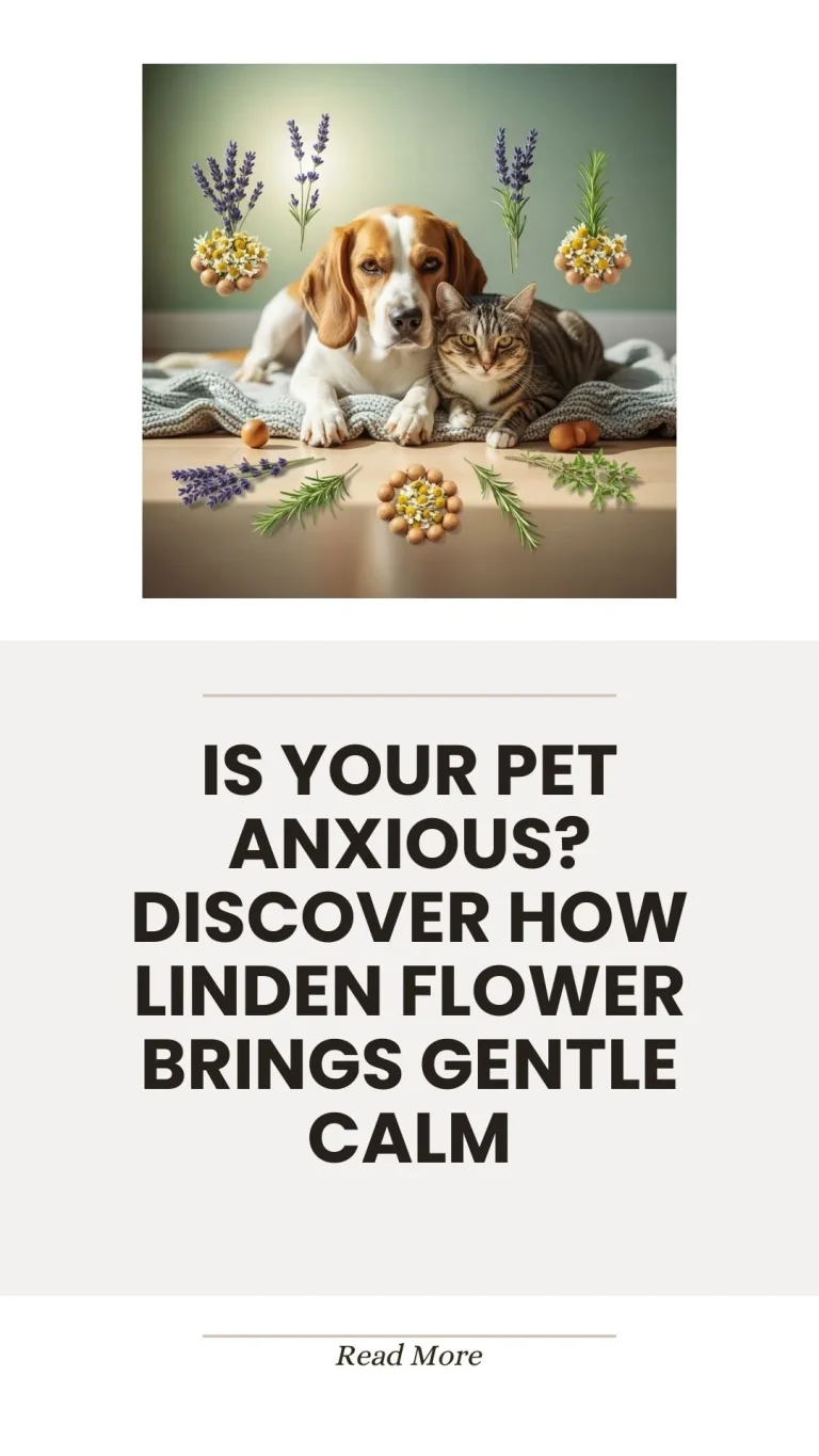 Linden flower herb for gentle calming of anxious pets