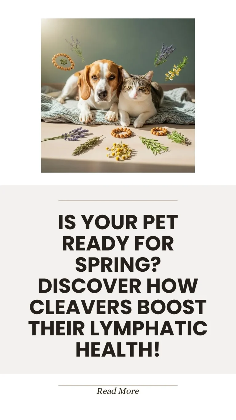 Cleavers herb for boosting pet lymphatic health